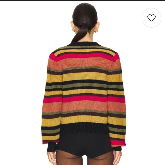 Nation Ltd Carmela Cardigan in Vintage Stripe NWOT Alpaca Cotton Striped Sweater - Picture 8 of 11